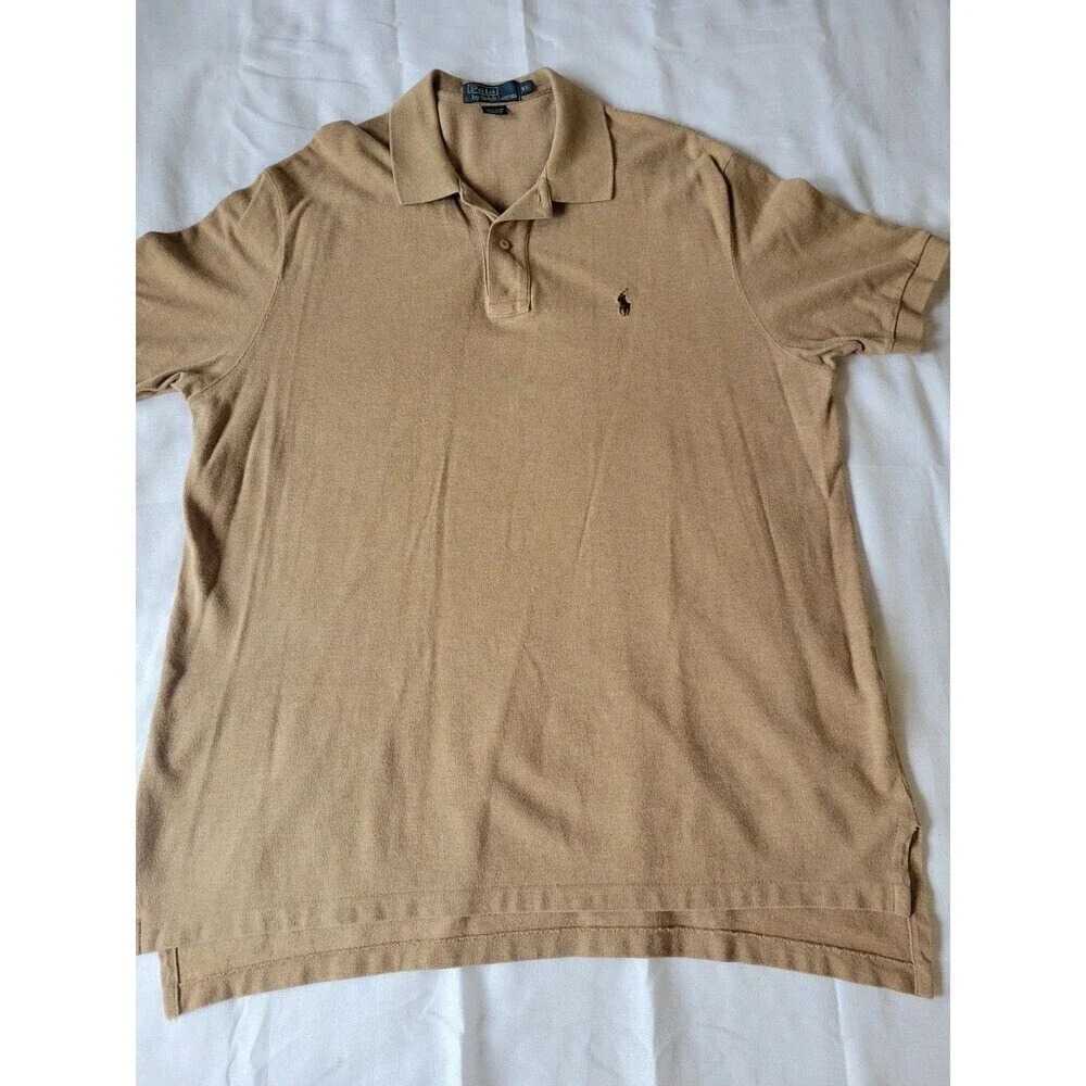 Polo By Ralph Lauren Men’s Polo Shirt Tan Size XL